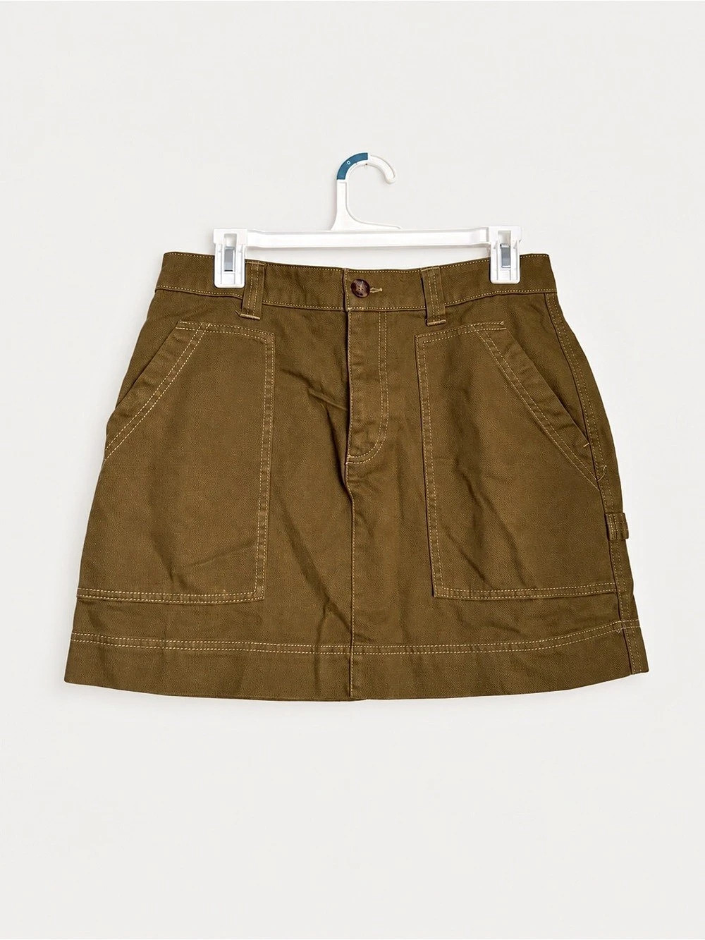 Old Navy Olive Utility Mini Skirt Size 8